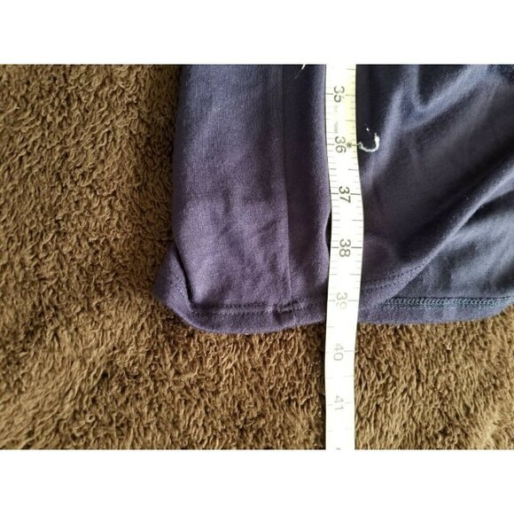 Zenana Viscose Stretch Jersey Short Sleeve Round Neck A Line Dress Navy Sz (L) - Picture 6 of 8